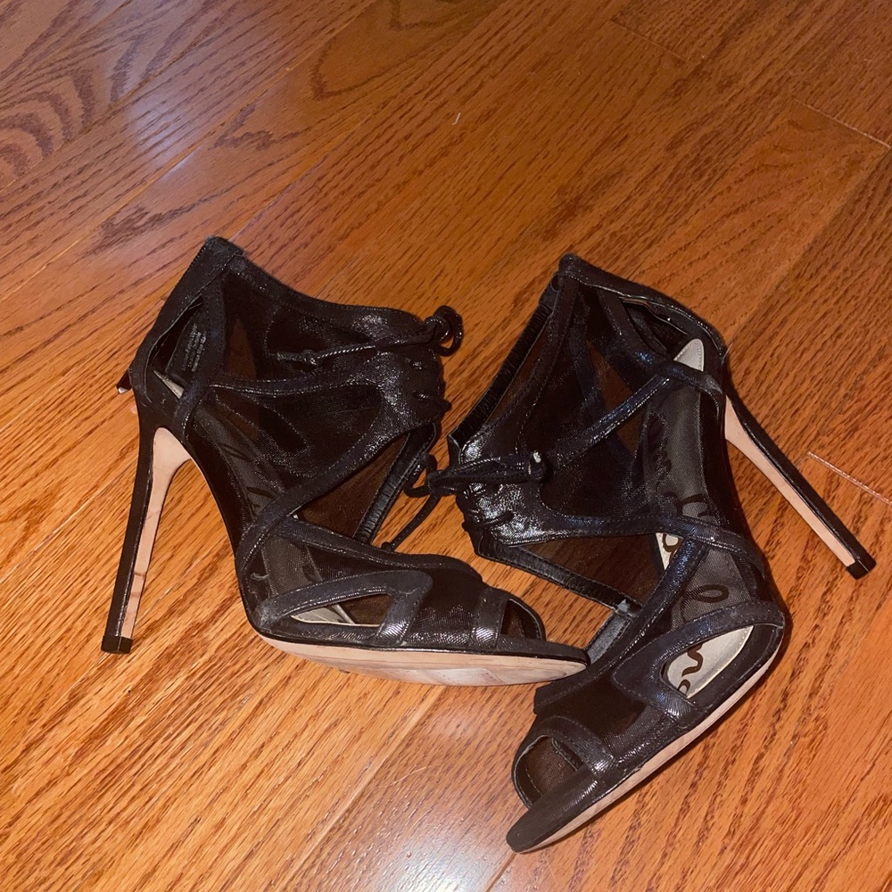 Sheer Sam Elderman Black Heels